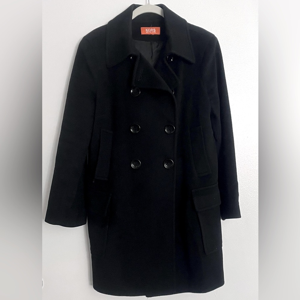 Michael Kors Kors Black Cashmere Peacoat